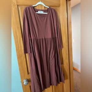 Free People Anytime Midi Rust colored
